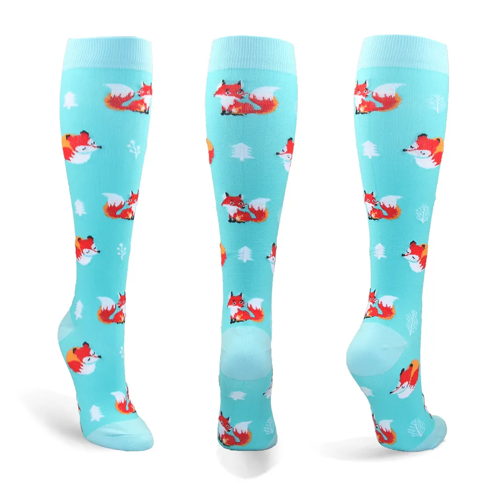 2023 Knee High Long Cycling Medical Stocking 20-30 mmhg for Running Nurse Compression Socks