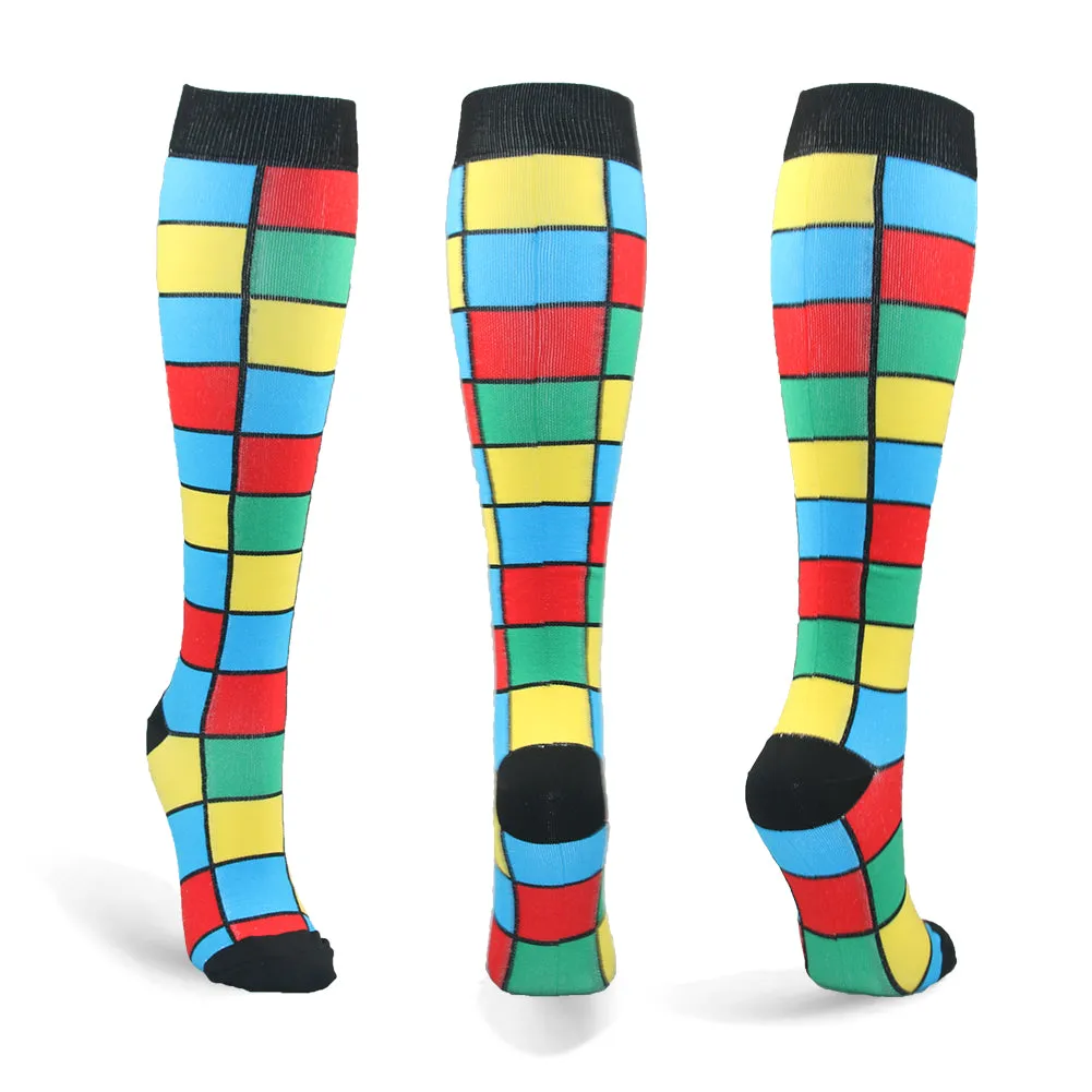 2023 Knee High Long Cycling Medical Stocking 20-30 mmhg for Running Nurse Compression Socks