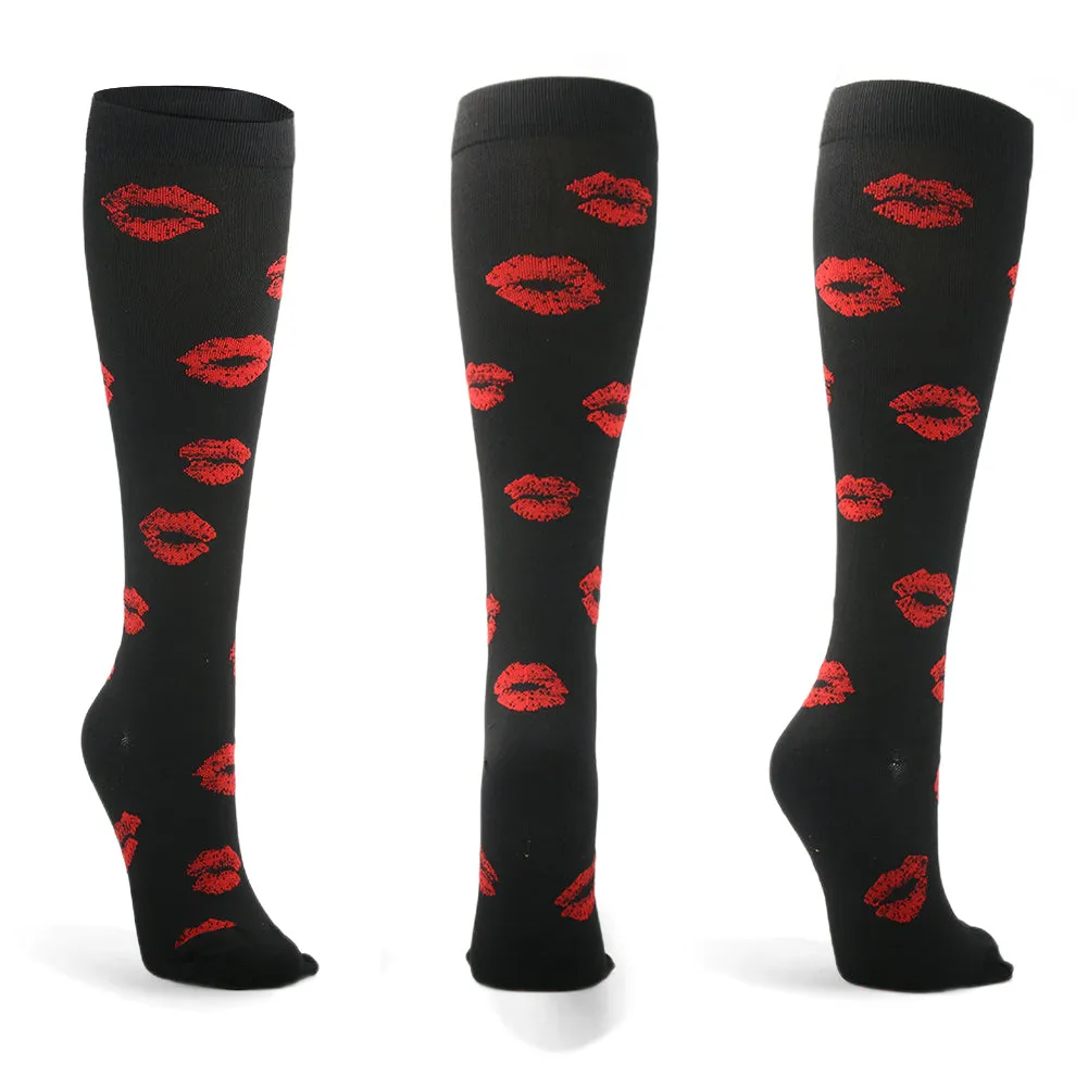 2023 Knee High Long Cycling Medical Stocking 20-30 mmhg for Running Nurse Compression Socks