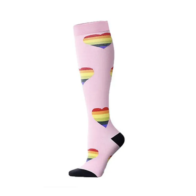 2023 Knee High Long Cycling Medical Stocking 20-30 mmhg for Running Nurse Compression Socks