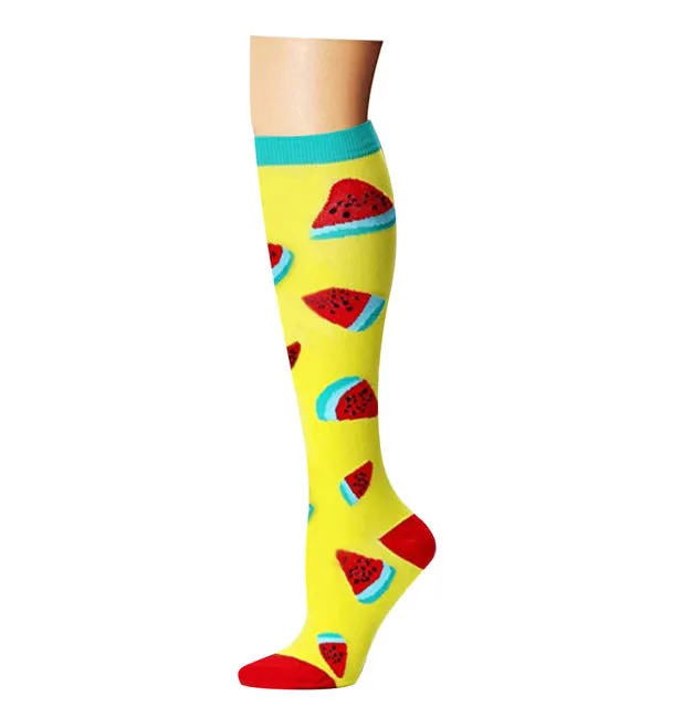 2023 Knee High Long Cycling Medical Stocking 20-30 mmhg for Running Nurse Compression Socks