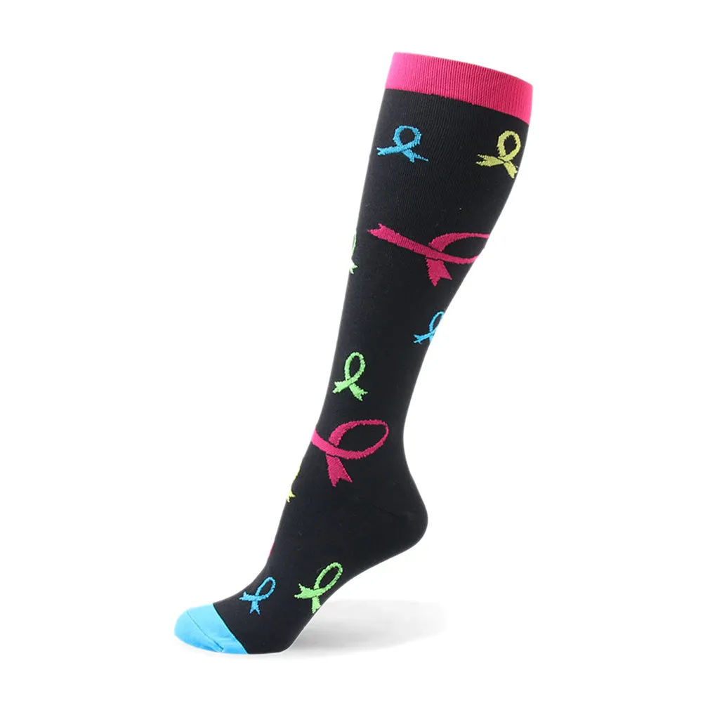 2023 Knee High Long Cycling Medical Stocking 20-30 mmhg for Running Nurse Compression Socks