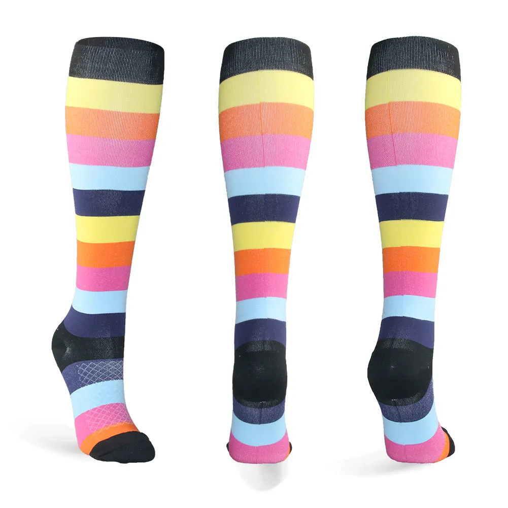 2023 Knee High Long Cycling Medical Stocking 20-30 mmhg for Running Nurse Compression Socks