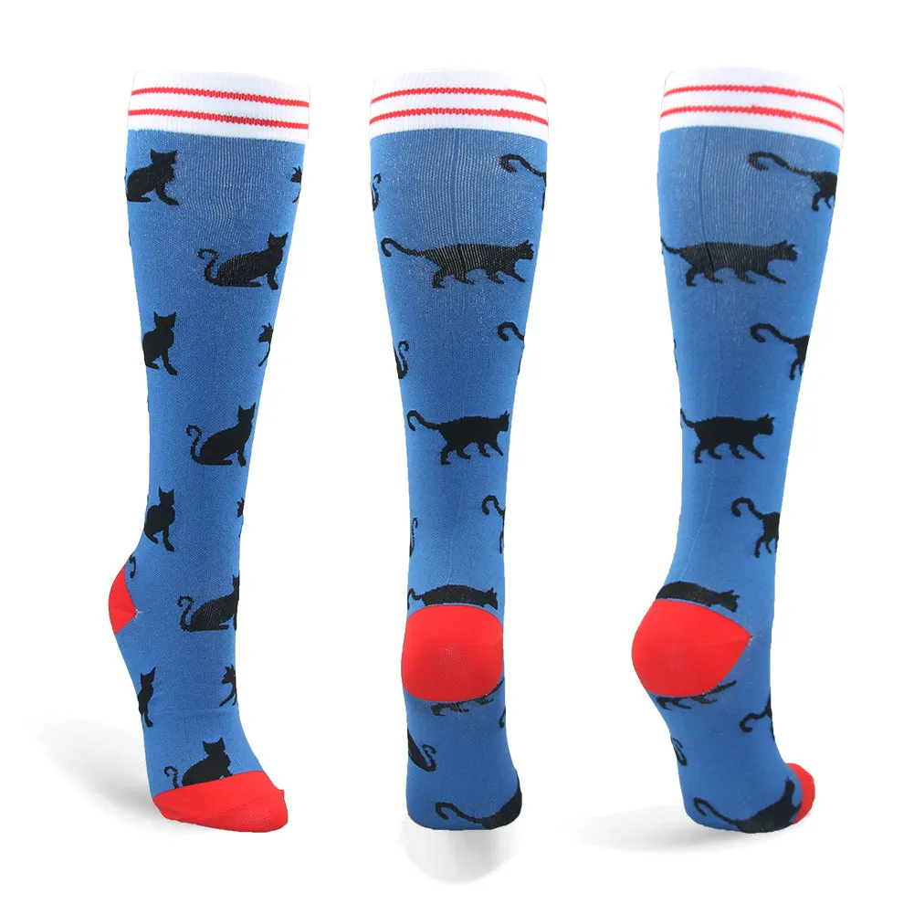 2023 Knee High Long Cycling Medical Stocking 20-30 mmhg for Running Nurse Compression Socks