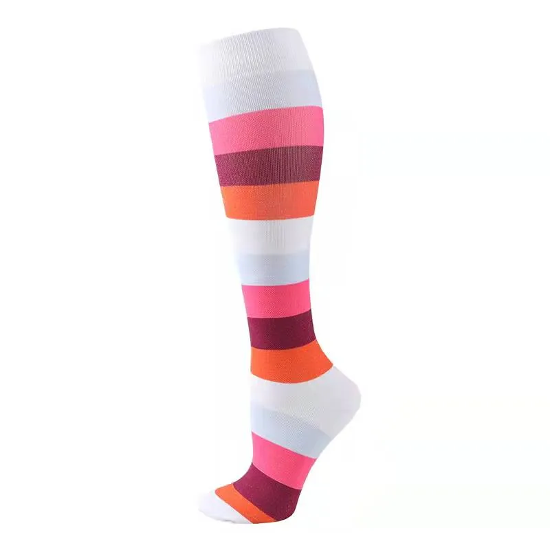 2023 Knee High Long Cycling Medical Stocking 20-30 mmhg for Running Nurse Compression Socks