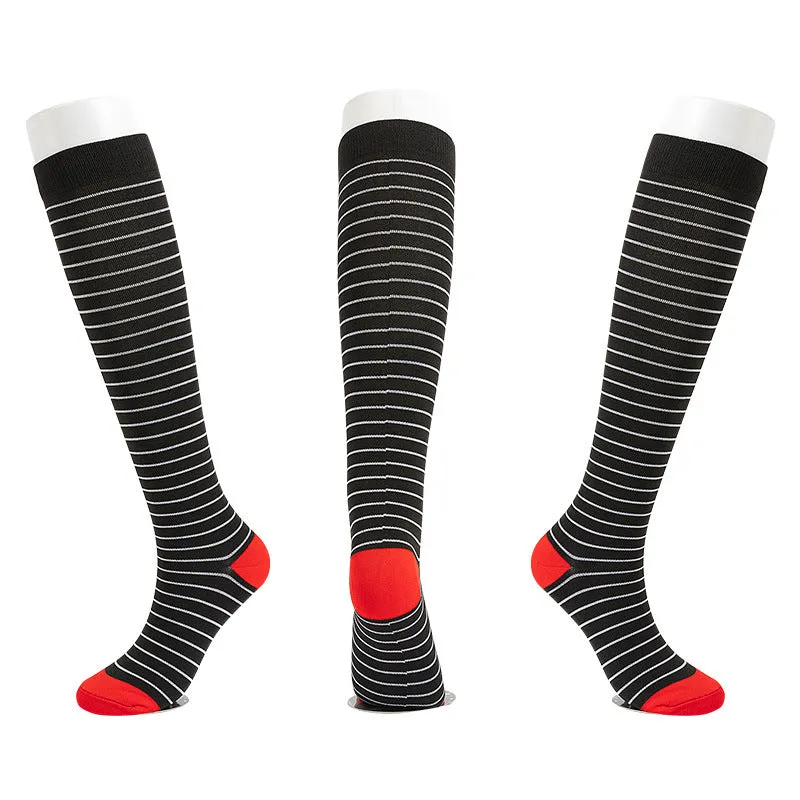 2023 Knee High Long Cycling Medical Stocking 20-30 mmhg for Running Nurse Compression Socks
