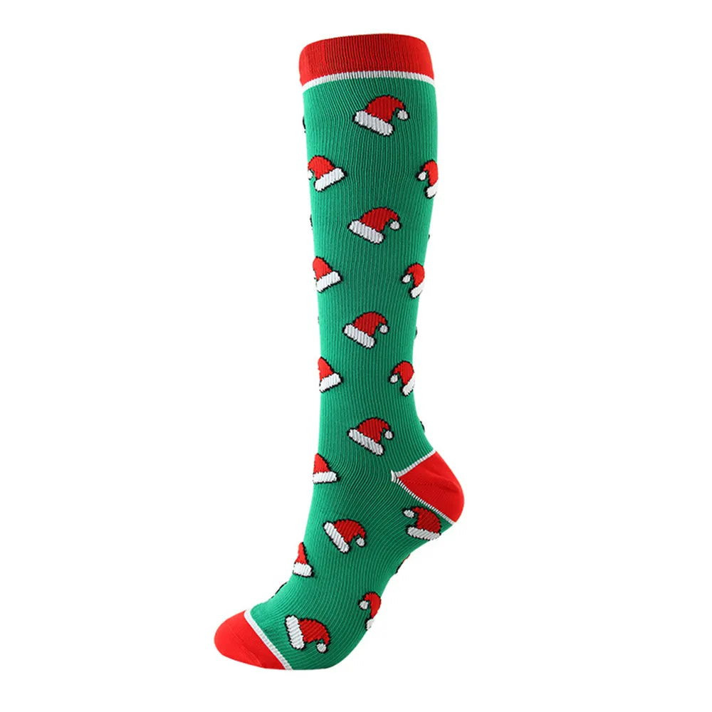 2023 Knee High Long Cycling Medical Stocking 20-30 mmhg for Running Nurse Compression Socks