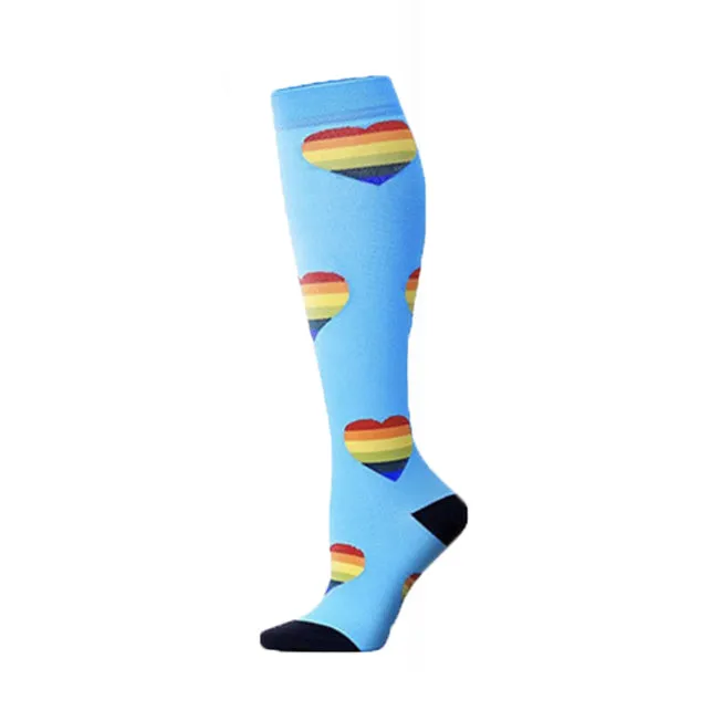 2023 Knee High Long Cycling Medical Stocking 20-30 mmhg for Running Nurse Compression Socks