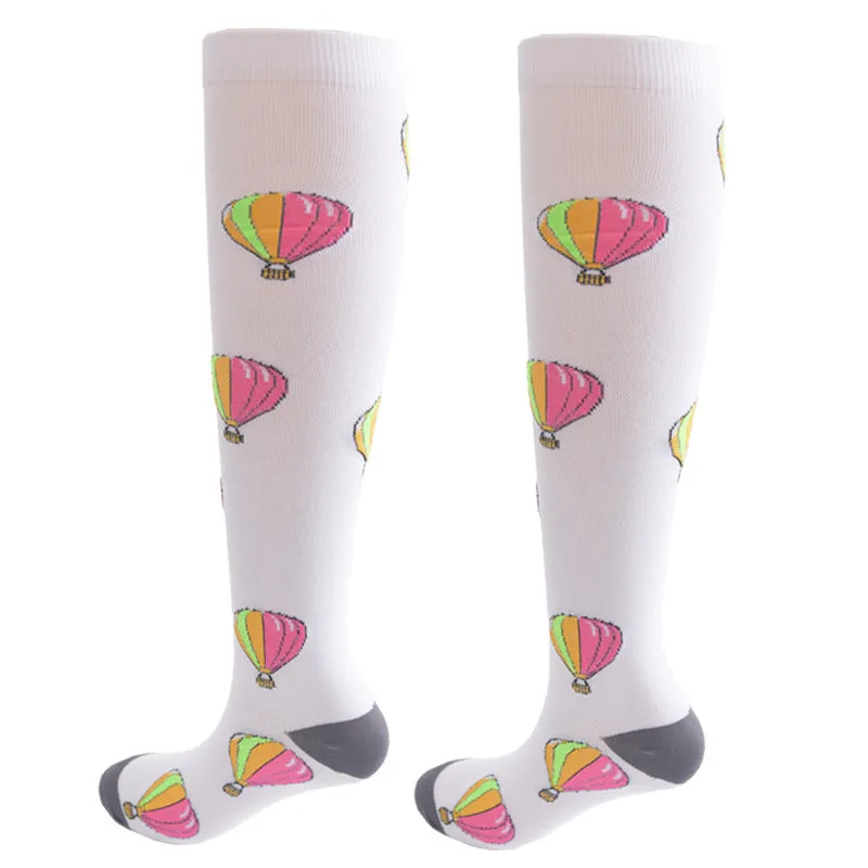 2023 Knee High Long Cycling Medical Stocking 20-30 mmhg for Running Nurse Compression Socks