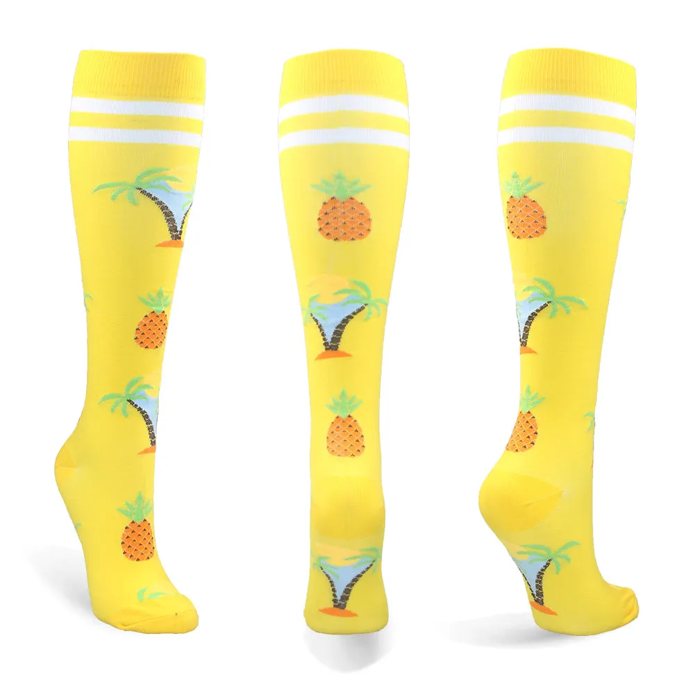 2023 Knee High Long Cycling Medical Stocking 20-30 mmhg for Running Nurse Compression Socks