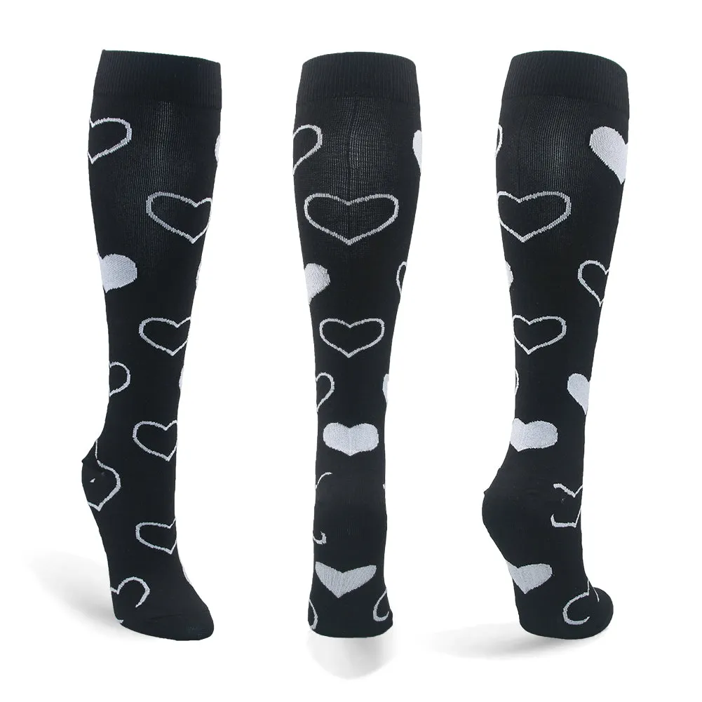 2023 Knee High Long Cycling Medical Stocking 20-30 mmhg for Running Nurse Compression Socks