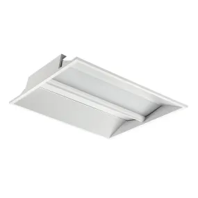 2x2 2x4 model architectural led troffer panel light 20/30/40W/50W 4 Color Options 3000K to 5000K Dimmable Drop Ceiling Lights 2500 to 6250 Lumens Damp Rated 120-277V, ETL DLC listed