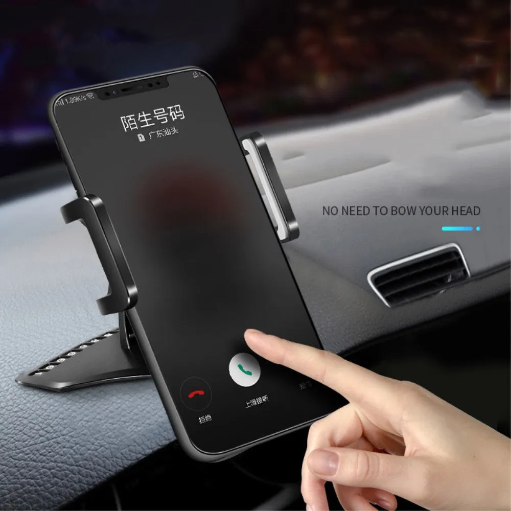 3 in 1 Car GPS Smartphone Holder: Dashboard / Visor Clamp   AC Grid Clip for Gionee Marathon M5 Pro - Black