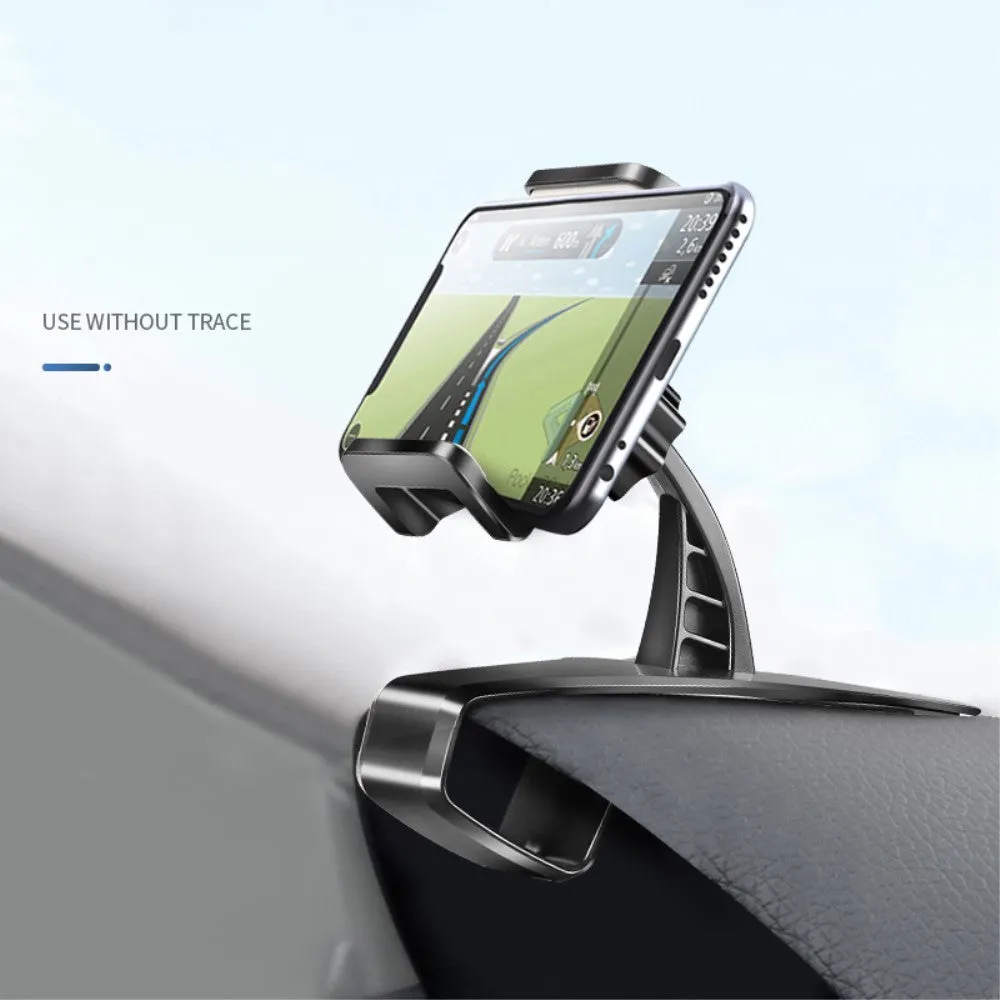 3 in 1 Car GPS Smartphone Holder: Dashboard / Visor Clamp   AC Grid Clip for Gionee Marathon M5 Pro - Black
