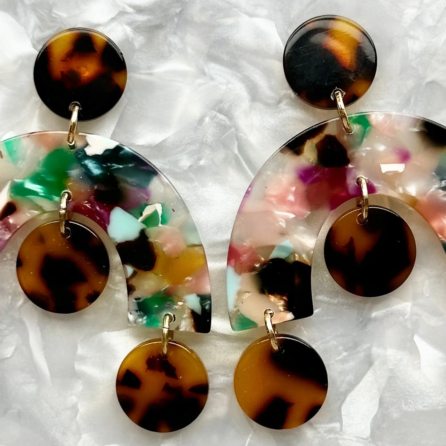 Arch Drop Earrings in High Energy