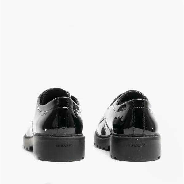 GEOX CASEY Girls School Shoes Smooth Black