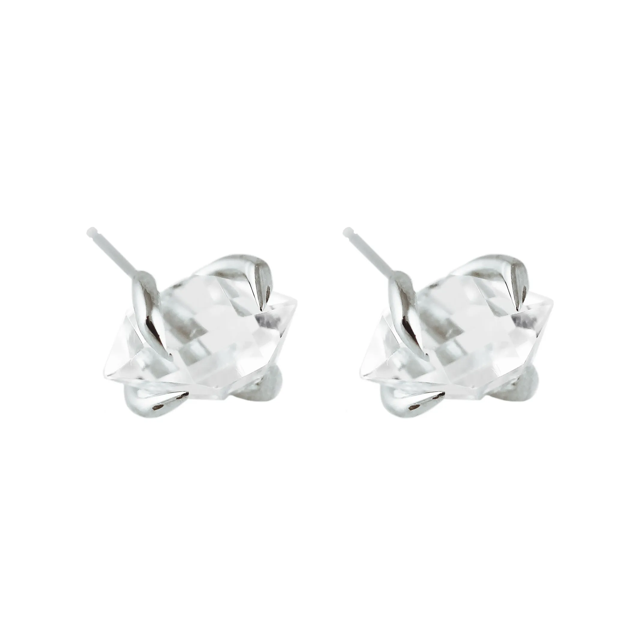HERKIMER DIAMOND SILVER STUDS