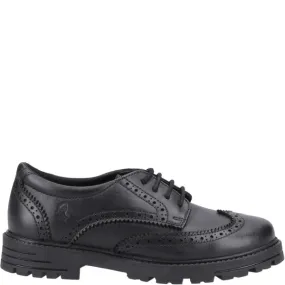 Hush Puppies MAXINE Girls Leather School Shoes Black