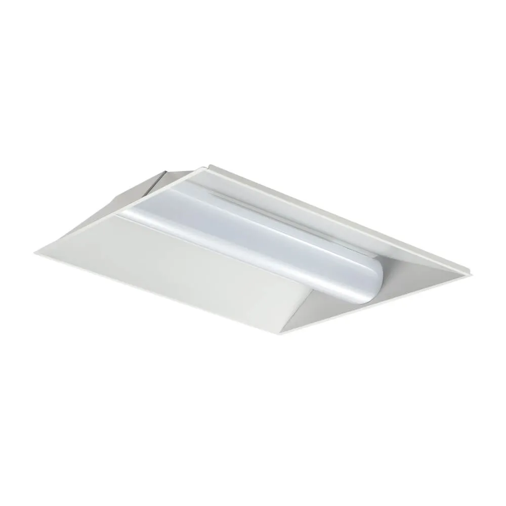 LED troffer center diffuser 2x2 FT 2x4 FT  20W/30W/40W/50W Wattage Selectable CCT selectable 120-277V 0-10V dimming