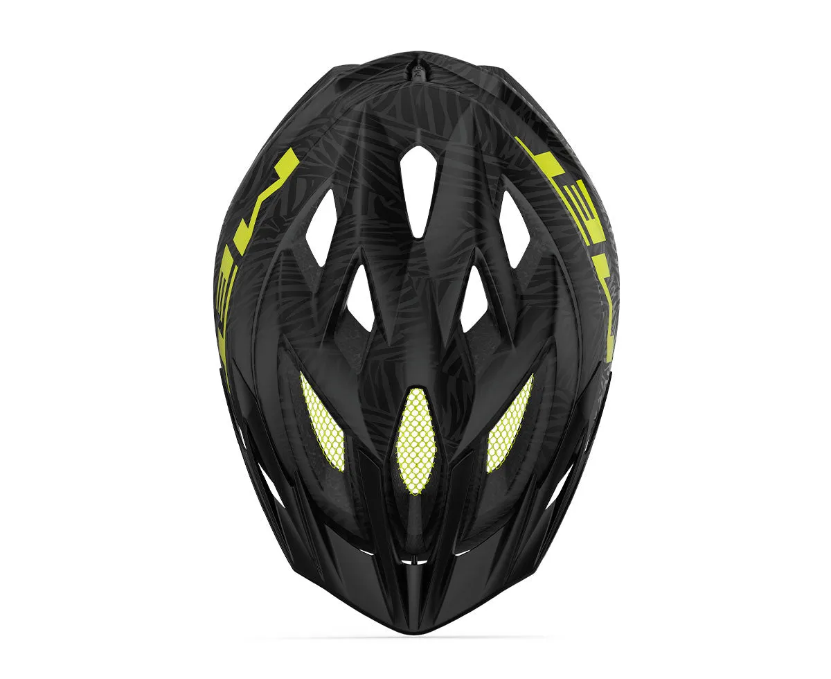 MET Youth Helmet Crackerjack Black Green Texture Matt
