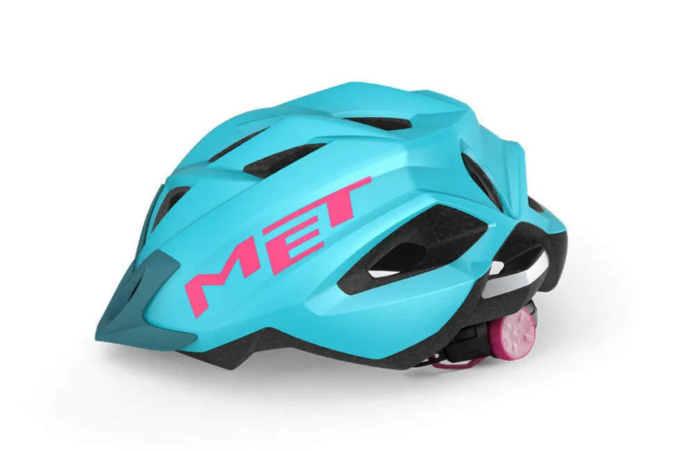 MET Youth Helmet Crackerjack Blue/Pink