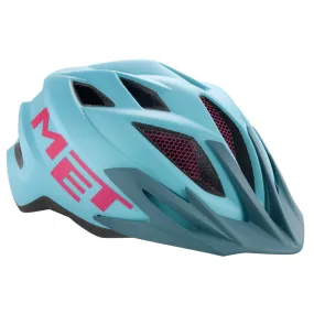 MET Youth Helmet Crackerjack Blue/Pink