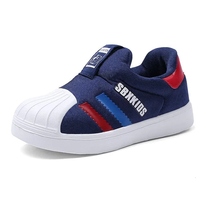 PLAYSWICH Kids Shoes 2020 Casual Child Sneakers Fashion Children Styles Shell Head Shoes Slip On Breathable Shoes