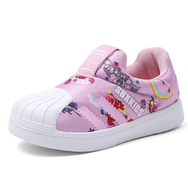 PLAYSWICH Kids Shoes 2020 Casual Child Sneakers Fashion Children Styles Shell Head Shoes Slip On Breathable Shoes