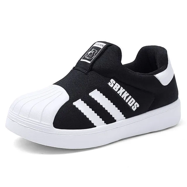 PLAYSWICH Kids Shoes 2020 Casual Child Sneakers Fashion Children Styles Shell Head Shoes Slip On Breathable Shoes