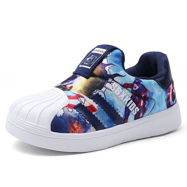PLAYSWICH Kids Shoes 2020 Casual Child Sneakers Fashion Children Styles Shell Head Shoes Slip On Breathable Shoes