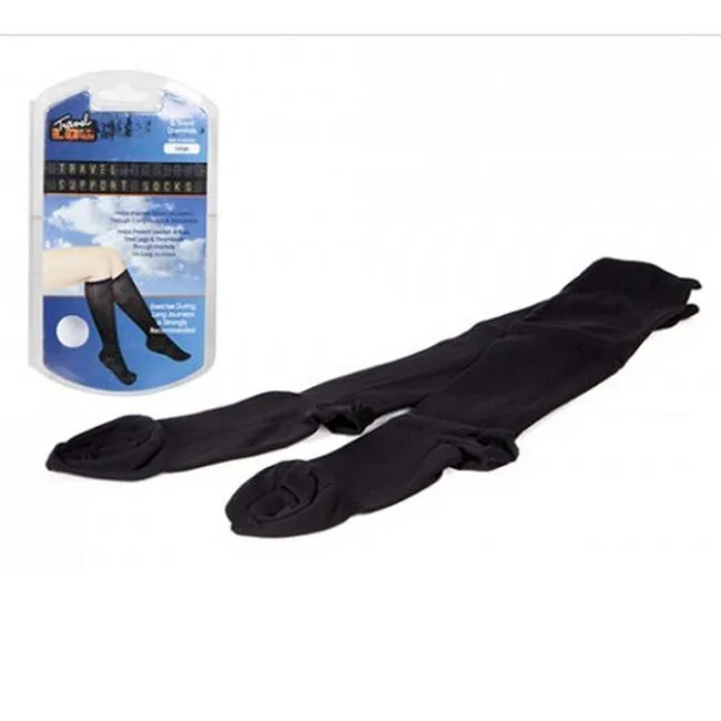 Travel Log Black Travel Socks Pair