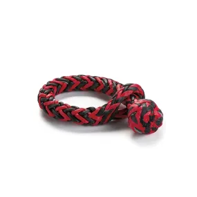 Warn Spydura Nightline Shackle - Soft - 1/2" Diameter - Synthetic - Black/Red/White