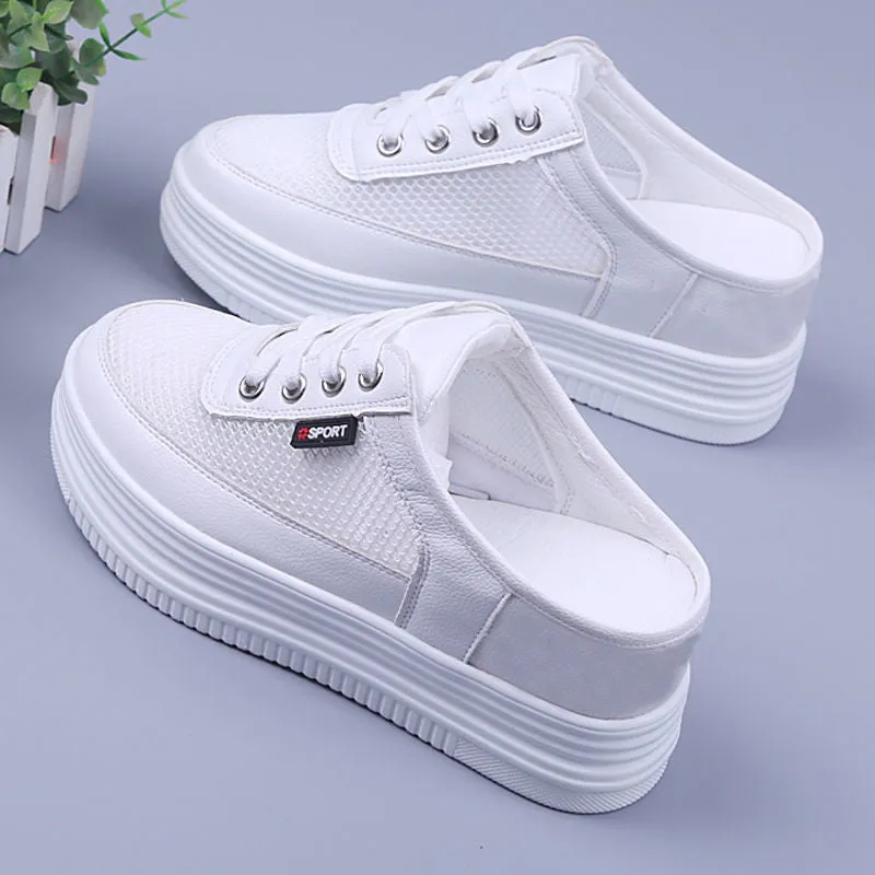 Women Thick Soled Breathable Mesh Slippers & Thick Soled Mesh Slippers