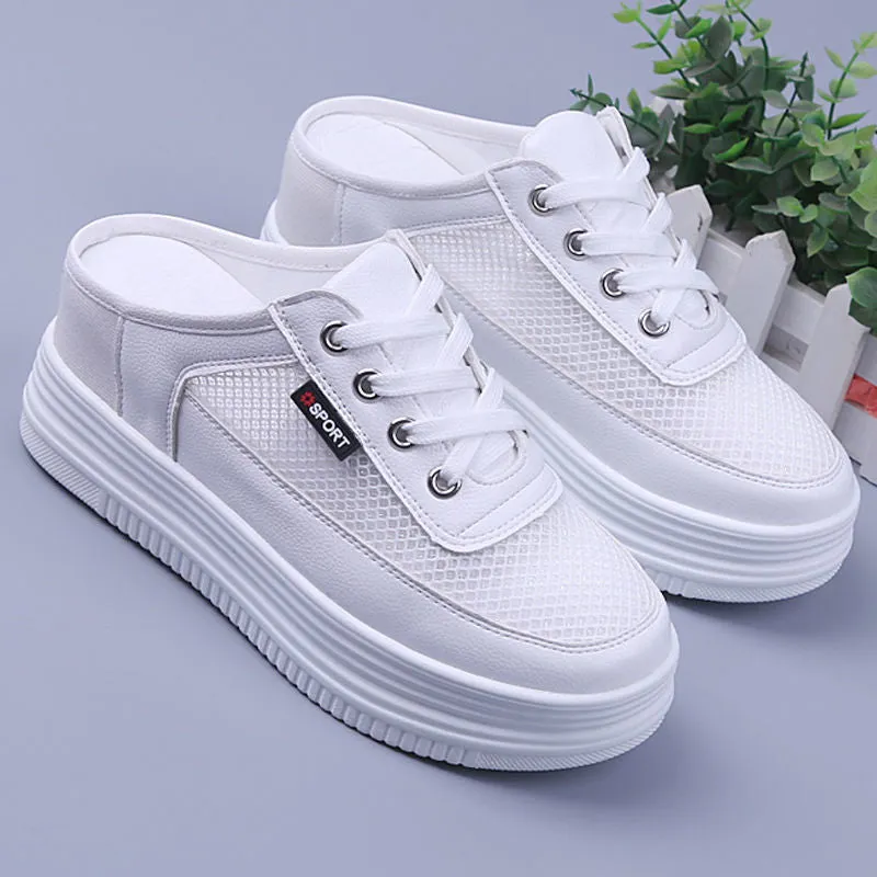 Women Thick Soled Breathable Mesh Slippers & Thick Soled Mesh Slippers