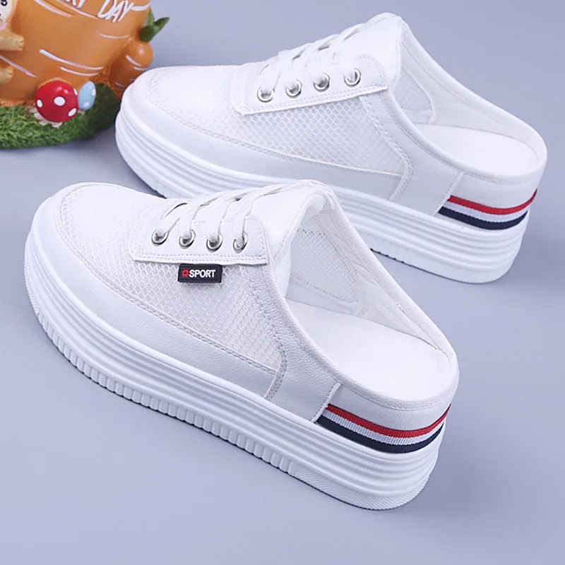 Women Thick Soled Breathable Mesh Slippers & Thick Soled Mesh Slippers